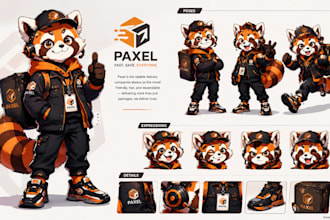 design mascot, anime mascot, brand character, logo mascot and character branding