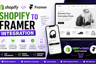 integrate shopify with framer for a modern ecommerce store