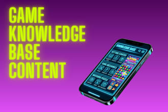 write engaging game knowledge base articles and player frequently asked question