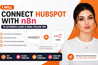 connect hubspot with n8n to automate leads and email follow ups