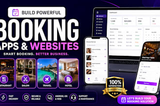 build appointment booking apps and websites for restaurants salon travel hotel