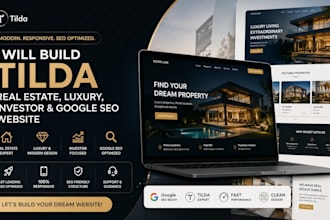 build tilda real estate luxury investor google SEO website property