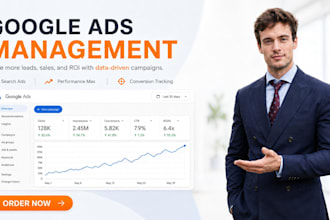 set up, manage and optimize google ads PPC campaigns