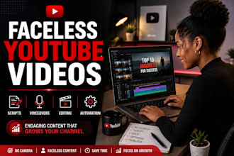 create faceless youtube video and automate your content workflow