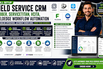 setup field service crm jobber servicetitan vcita fieldedge workflow automation