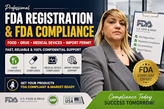 do fda registration, fda compliance for food, drugs and medical services