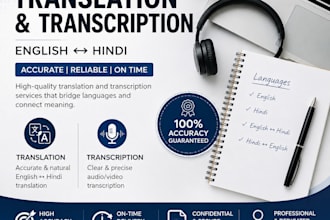 translation, transcription and copywriting