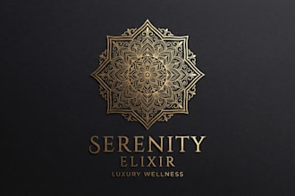 design an elegant mandala logo for your brand