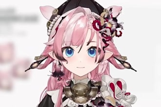 design and rigging vtuber model live2d in anime art for vtuber studio