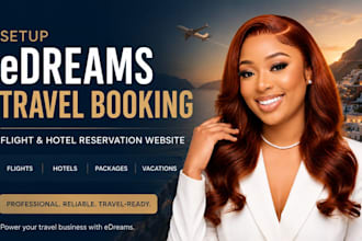 setup edreams travels booking flight and hotel booking reservation website