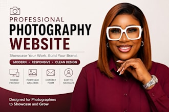 design a professional photography website