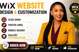 wix editor homepage, page editing, sticky header, mobile optimazation,layout fix