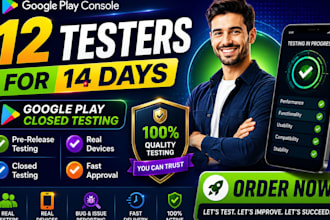 12 testers 20 testers for 14 days closed testing google play console 12 testers