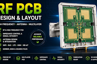 design rf pcb, high frequency pcb, impedance control, antenna and multilayer pcb