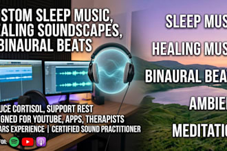 produce custom sleep music, healing music, or binaural beats for you
