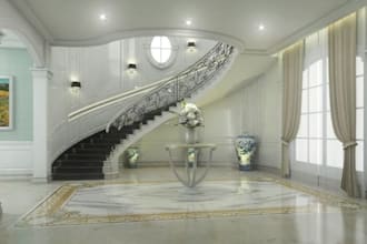 design 2d and 3d staircase, spiral and floating stairs with realistic rendering