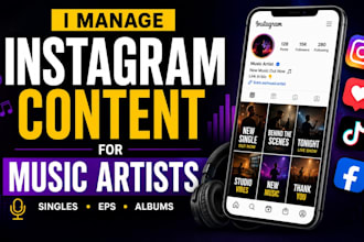 manage instagram content for independent music artists