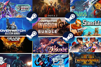 design steam game capsule art ,headers, main capsule and store banners