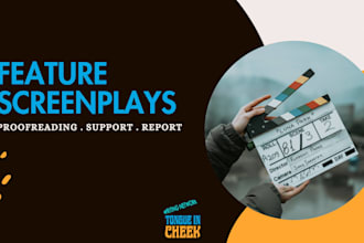 proofread, edit, and report on your feature screenplay