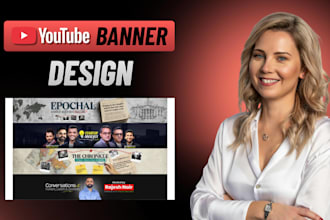 design a professional youtube banner and channel art