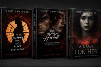design romance book cover, dark gothic book cover and thriller KDP book cover
