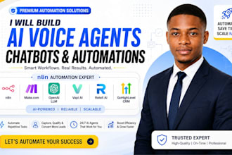 setup custom n8n chatbot vapi retell voice agent llm API make ghl CRM automation