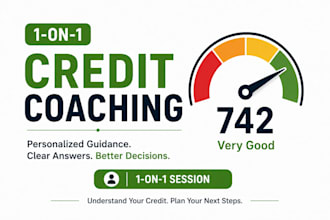 provide 1 on 1 credit score and credit report coaching