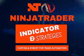 develop ninjatrader indicator or strategy with ninjascript