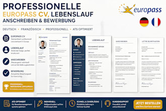 create europass cv german french lebenslauf dein anschreiben  bewerbung