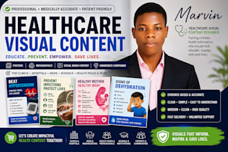 design professional medical infographics and posters