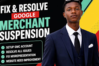 fix google merchant center suspension and misrepresentation