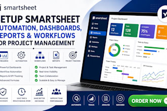 setup smartsheet automation dashboard reports workflow and project management
