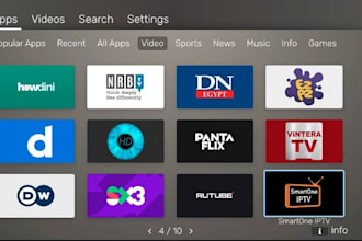 build iptv app, develop iptv app, set up playlist, epg and streaming service