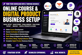 setup migrate podia website stan store whop skool payhip beacon digital product