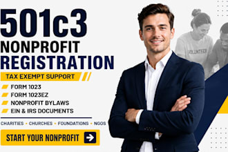 form your 501c3 nonprofit tax exempt status and file 1023 or 1023ez forms