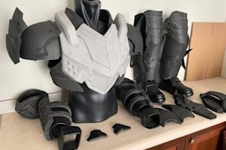 custom cosplay 3d wearable amor cosplay masks props