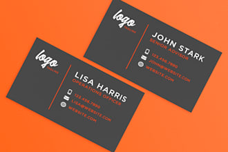 design a professional business card for your brand