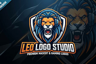 do custom mascot logo and gaming vector art