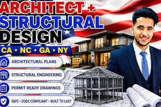 be your architect and structural engineer for california, north carolina and wa