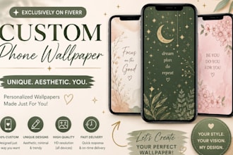 design aesthetic phone wallpapers for you