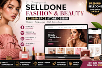 design fashion beauty jewelry cosmetics clothing  skin care selldone webiste