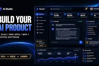 develop ai saas, ai web app, mvp and custom ai software