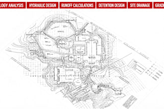 pe revise swppp stormwater plan fix permit comments drainage hydrology hydraulic