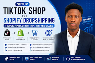 setup tiktokshop for shopify dropshipping tiktok marketing