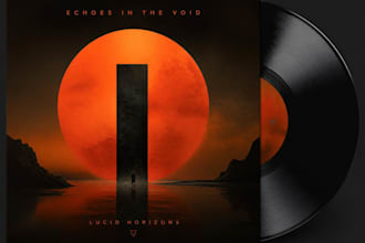 design a unique album cover and cd cover art  and music