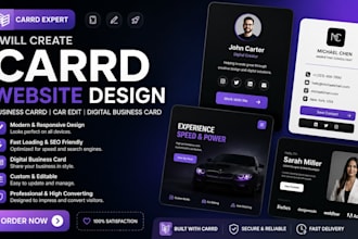 create carrd website design business carrd car edit digital business card busine