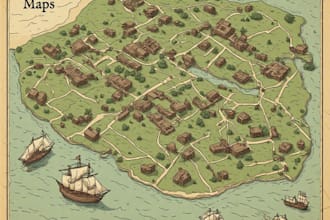 design custom vintage historical maps with old cartography style