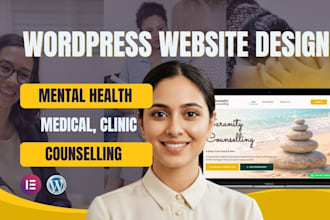 design a mental health therapy and counselling website