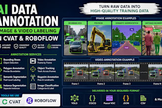 do ai data annotation, image video labeling and segmentation in cvat roboflow