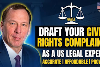 draft your civil rights complaint as a US legal expert